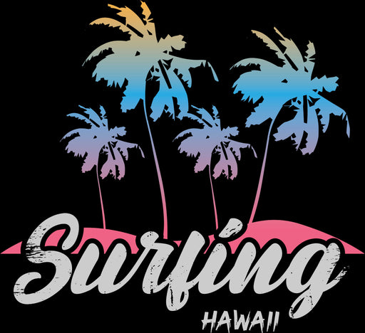 Surfing Hawaii DTF Transfer