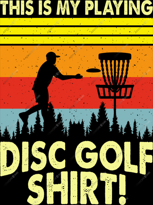 This Is My Official Disc Golf Shirt DTF Transfer