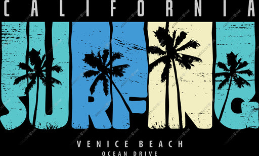 Venice Beach Ocean Drive DTF Transfer