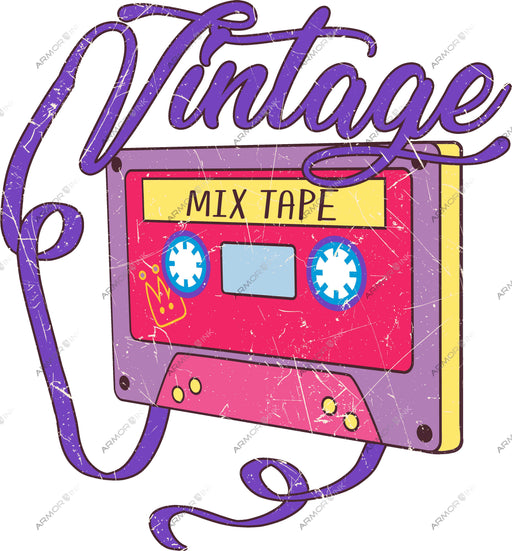 Vintage Mix Tape DTF Transfer