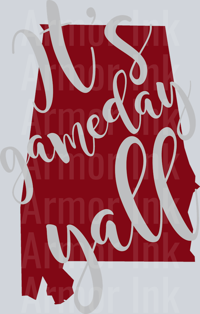 Alabama Gameday Yall DTF transfer