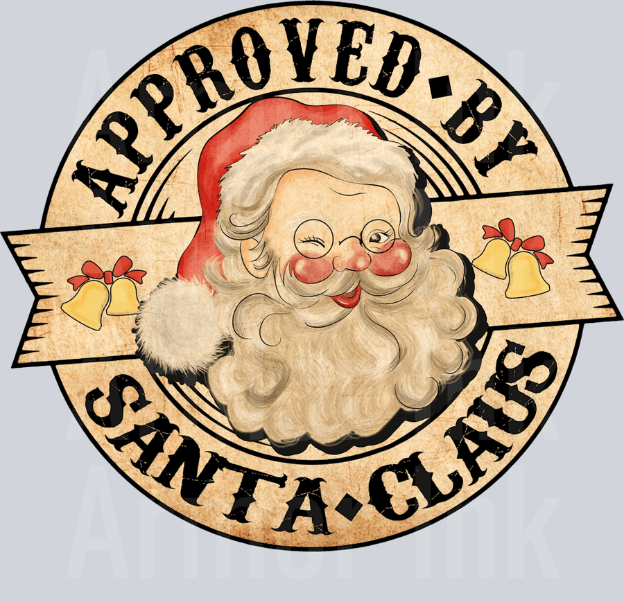 Approved By Santa Claus DTF transfer