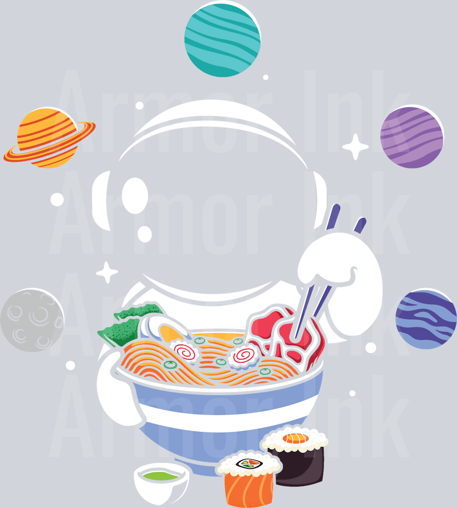 Astronuat Ramen DTF transfer