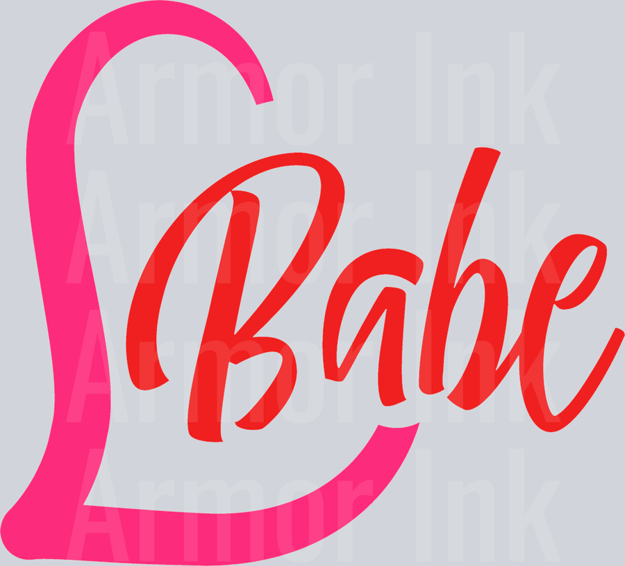 Babe DTF transfer