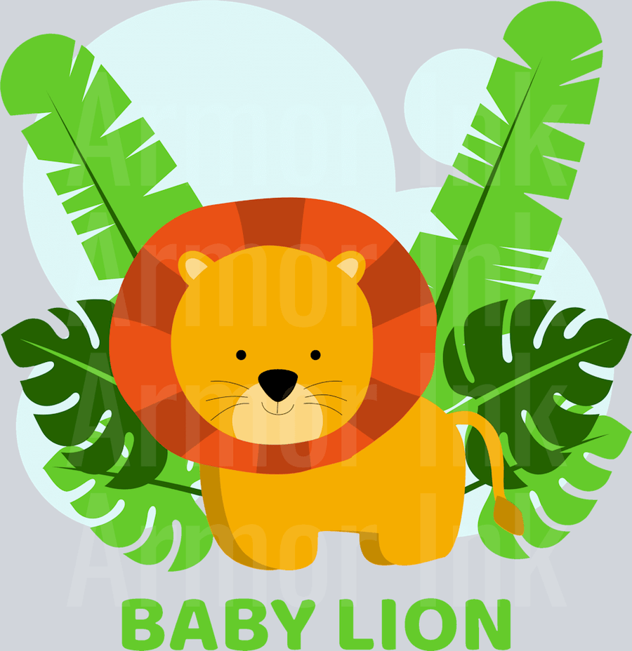 Baby Lion DTF transfer