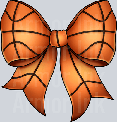 Basketball Coquette Bow DTF transfer