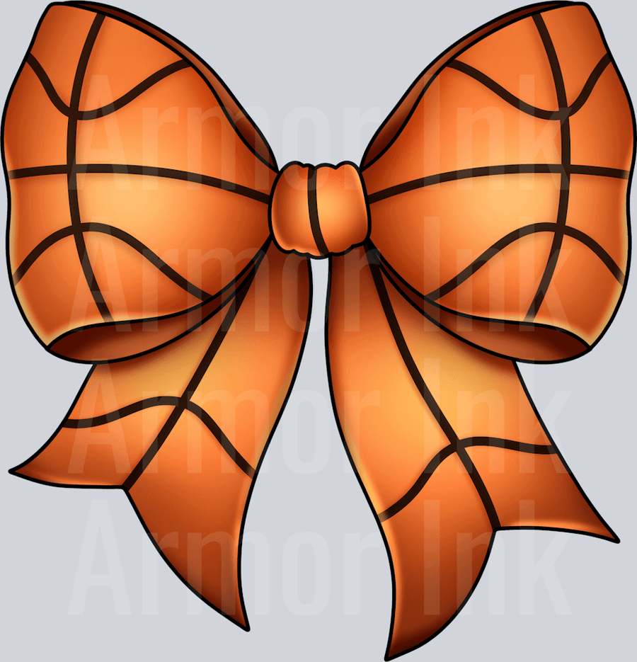 Basketball Coquette Bow DTF transfer