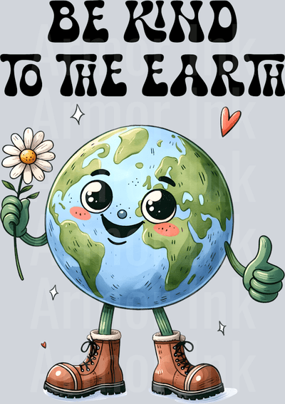 Be Kind To The Earth DTF transfer