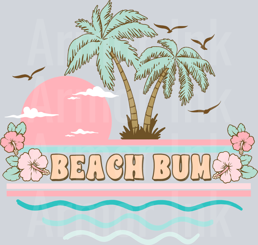 Beach Bum DTF transfer