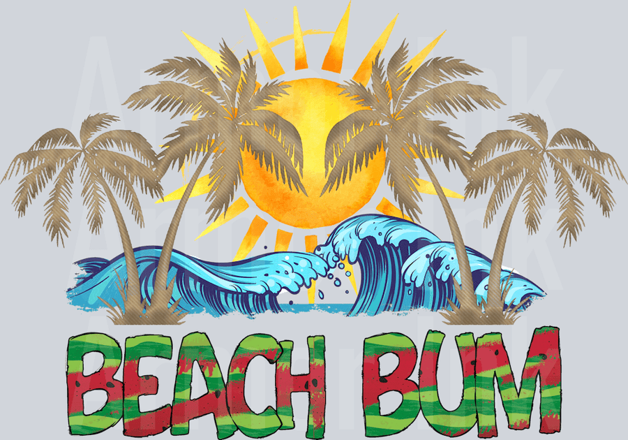 Beach Bum DTF transfer