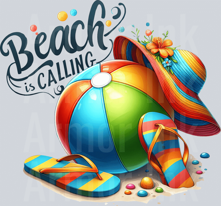 Beach Is Calling DTF transfer