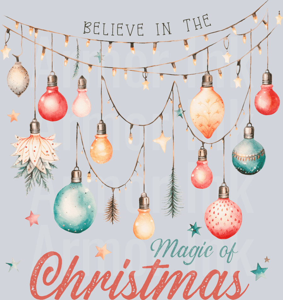 Believe In The Magic Of Christmas DTF transfer