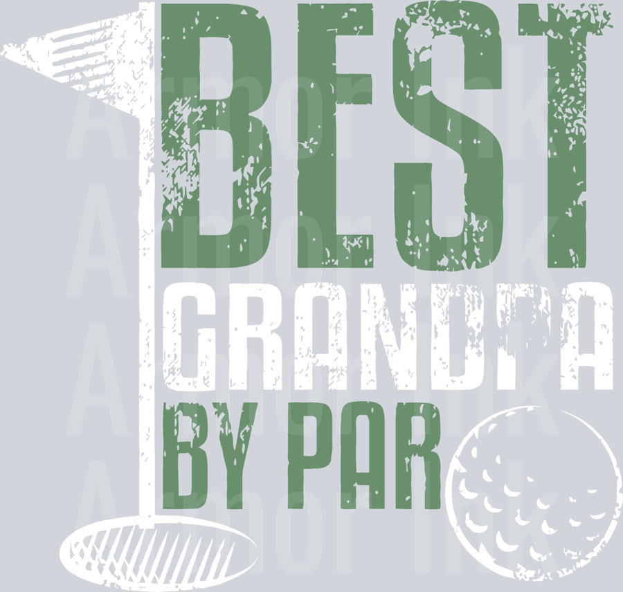 Best Dad By Par DTF transfer
