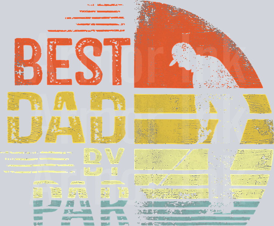Best Dad By Par DTF transfer