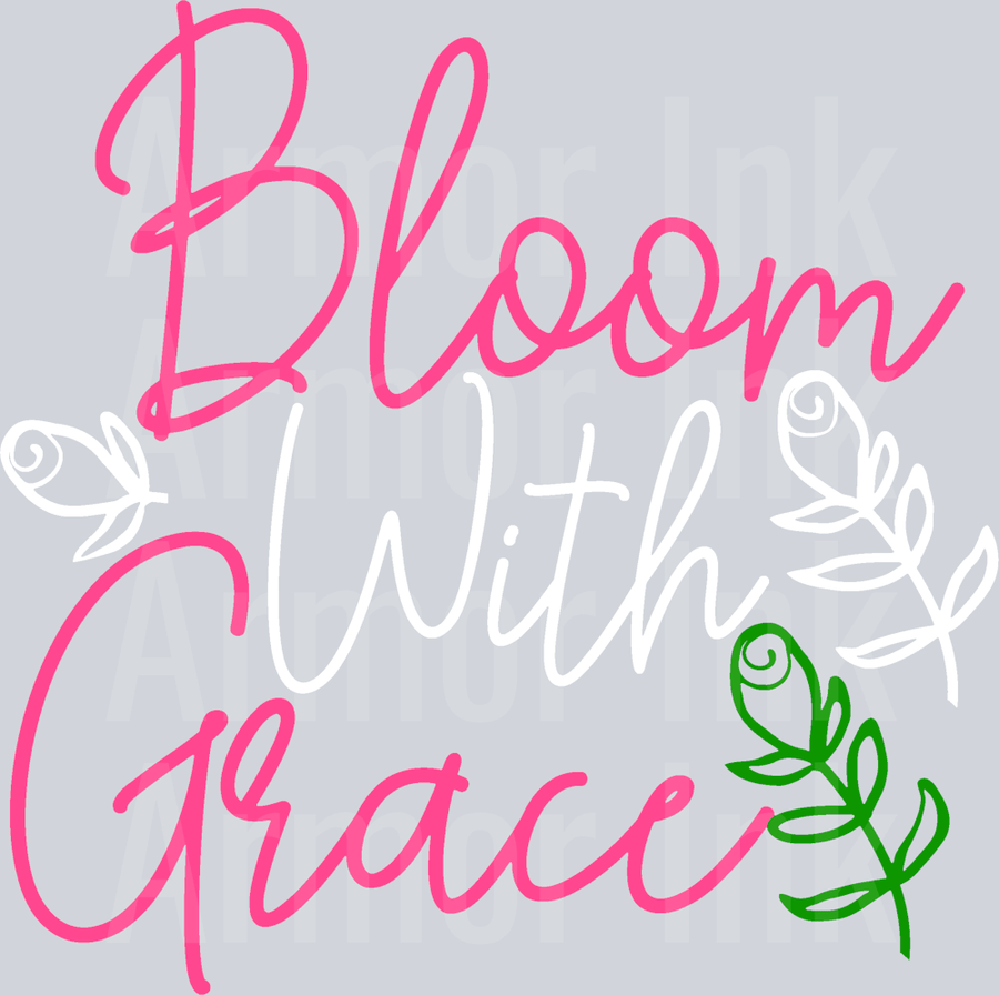 Bloom Grace DTF transfer