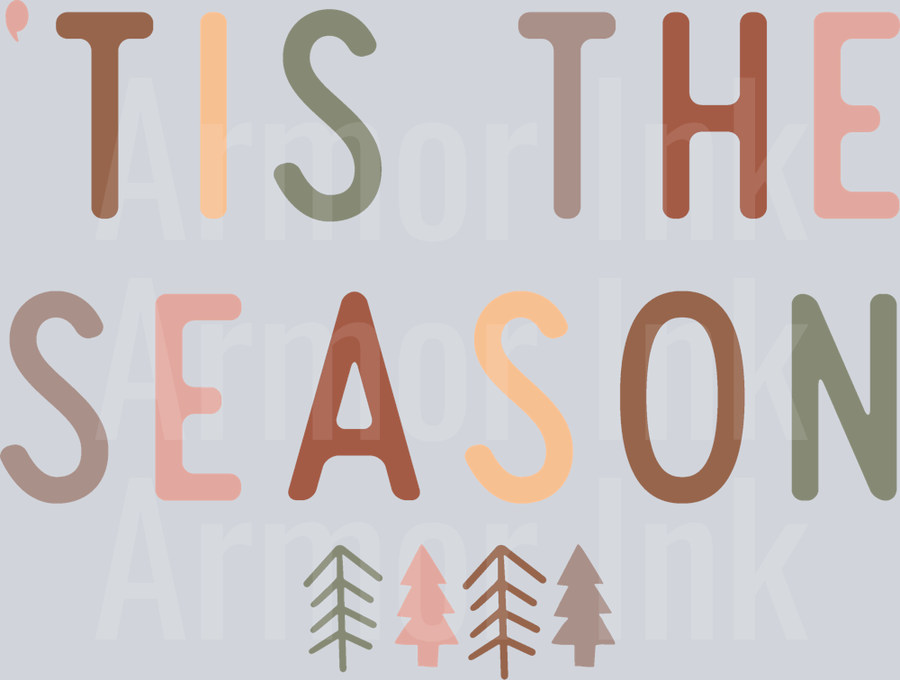 Boho Christmas DTF transfer