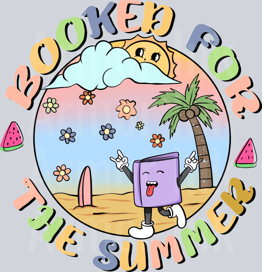 Booked For The Summer DTF transfer