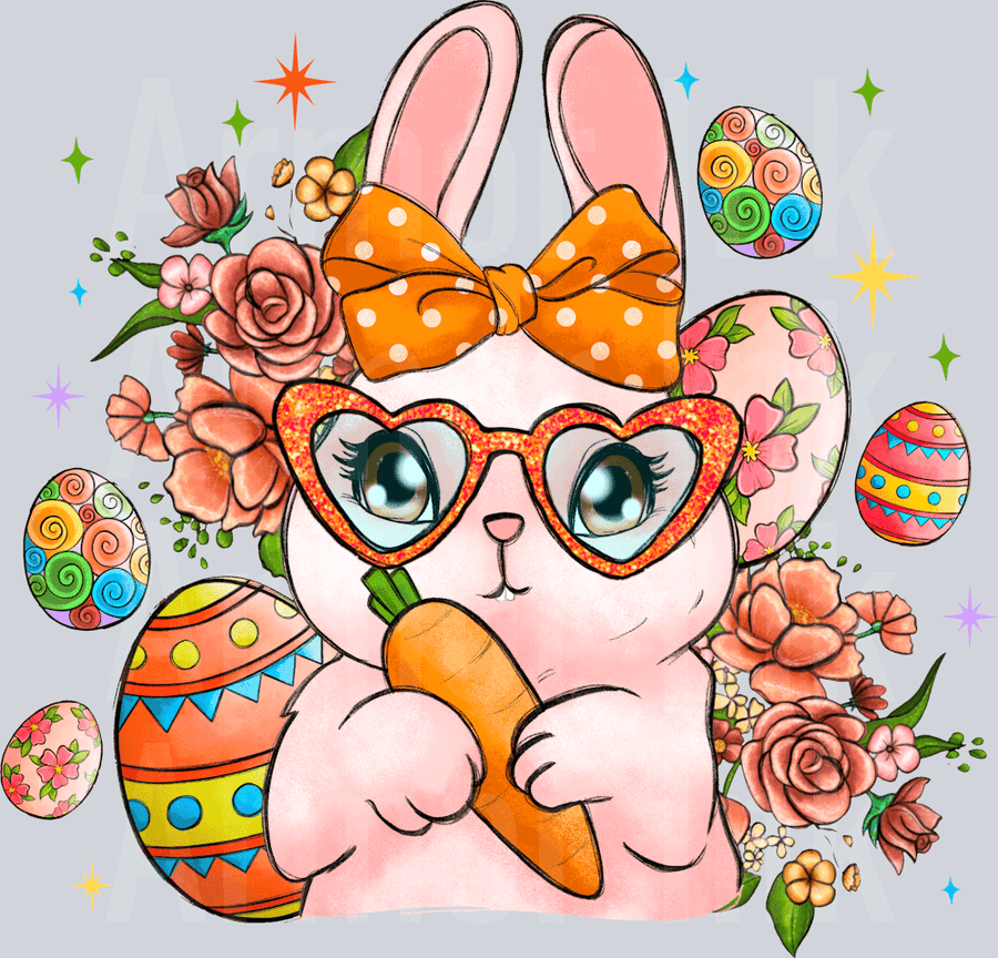 Bunny DTF transfer