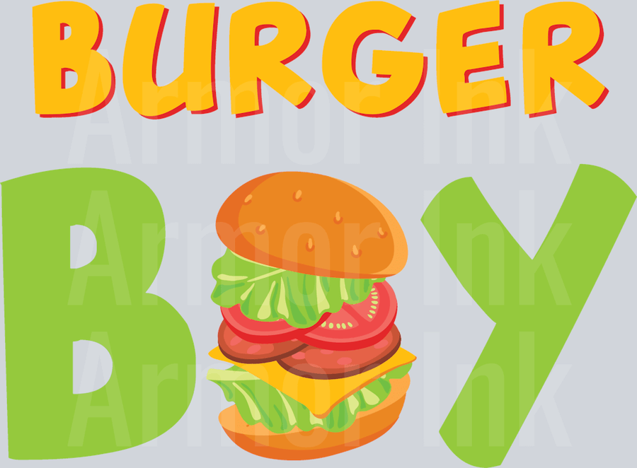 Burger Boy DTF transfer