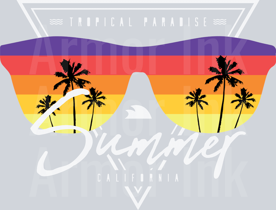 California Summer DTF transfer