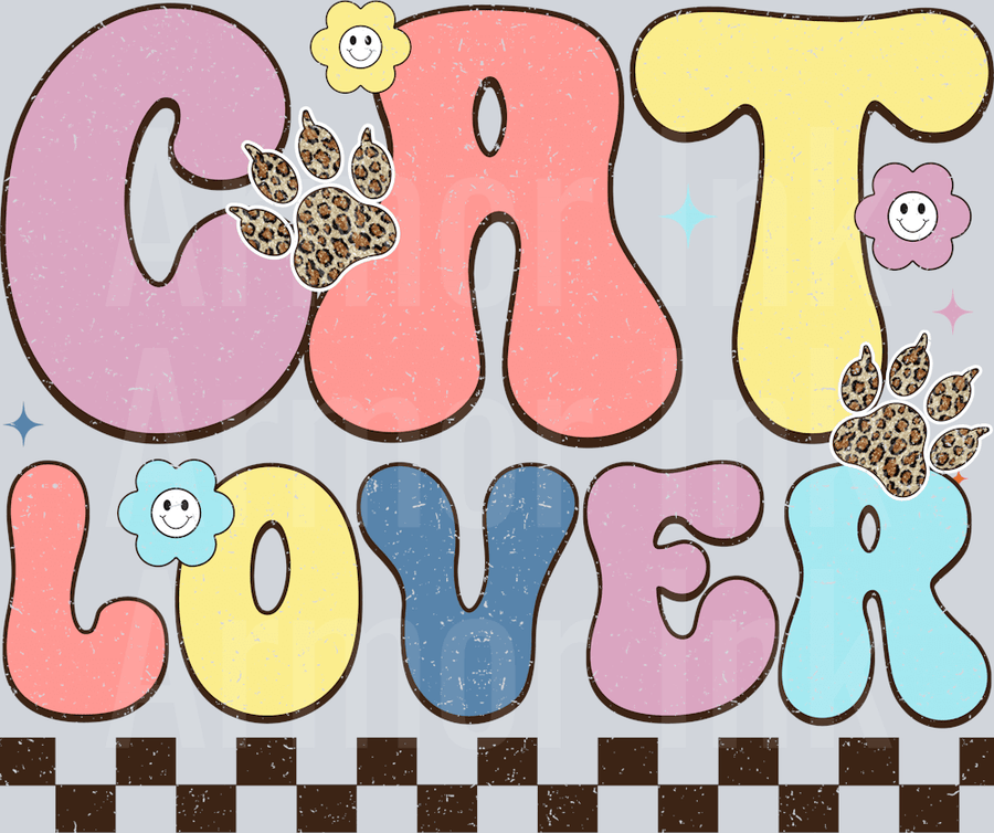 Cat Lover DTF transfer