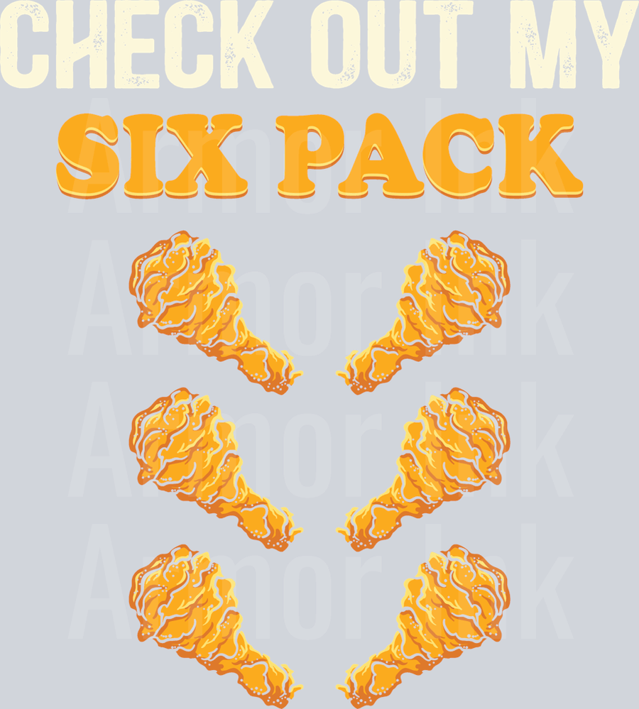 Check Out My Six Pack DTF transfer
