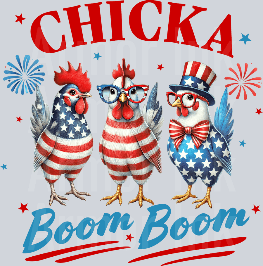 Chicka Boom Boom DTF transfer