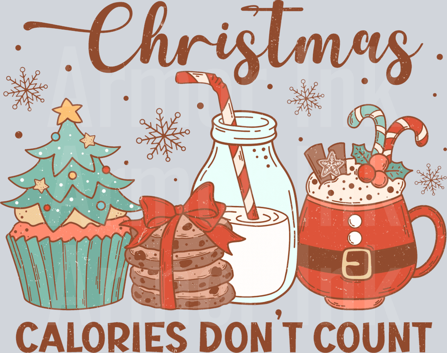 Christmas Calories Dont Count DTF transfer