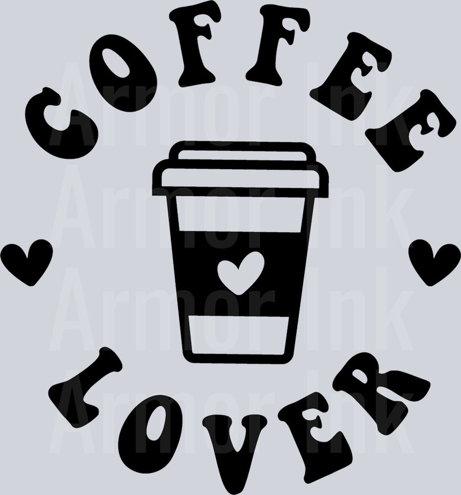Coffee Lover Black DTF transfer