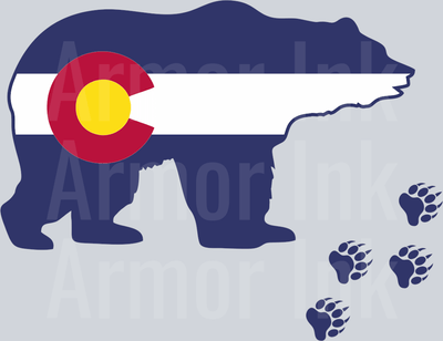Colorado Bear DTF transfer