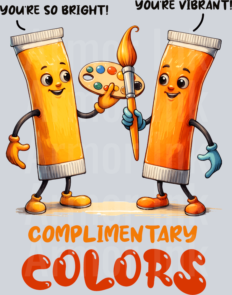 Complimentary Colors DTF transfer