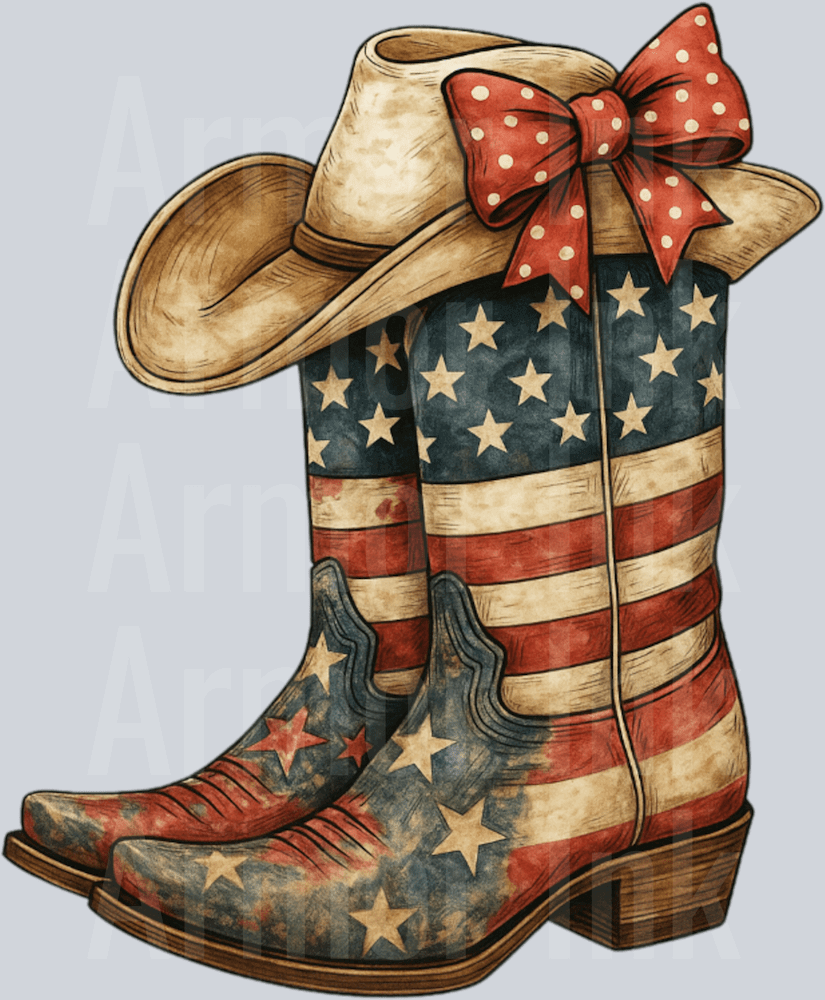 Cowgirl Coquette 4th Of July DTF transfer