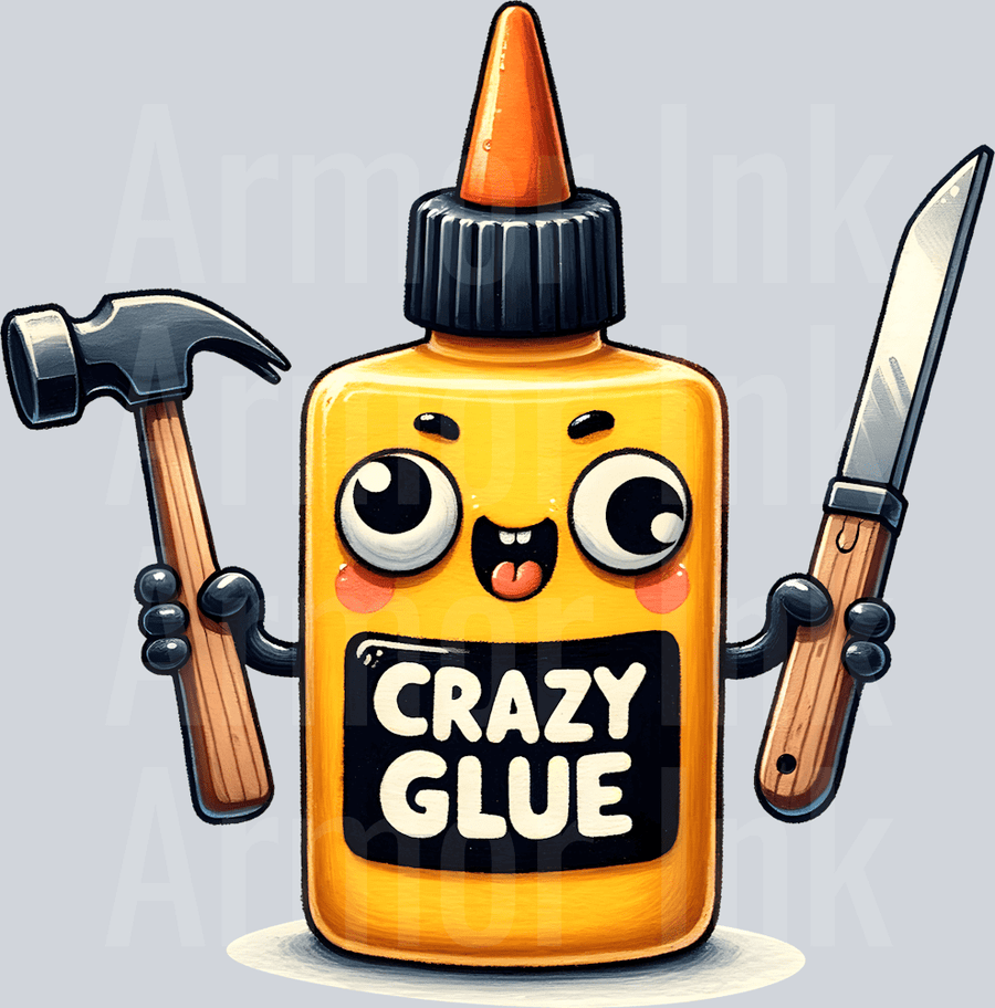 Crazy Glue DTF transfer