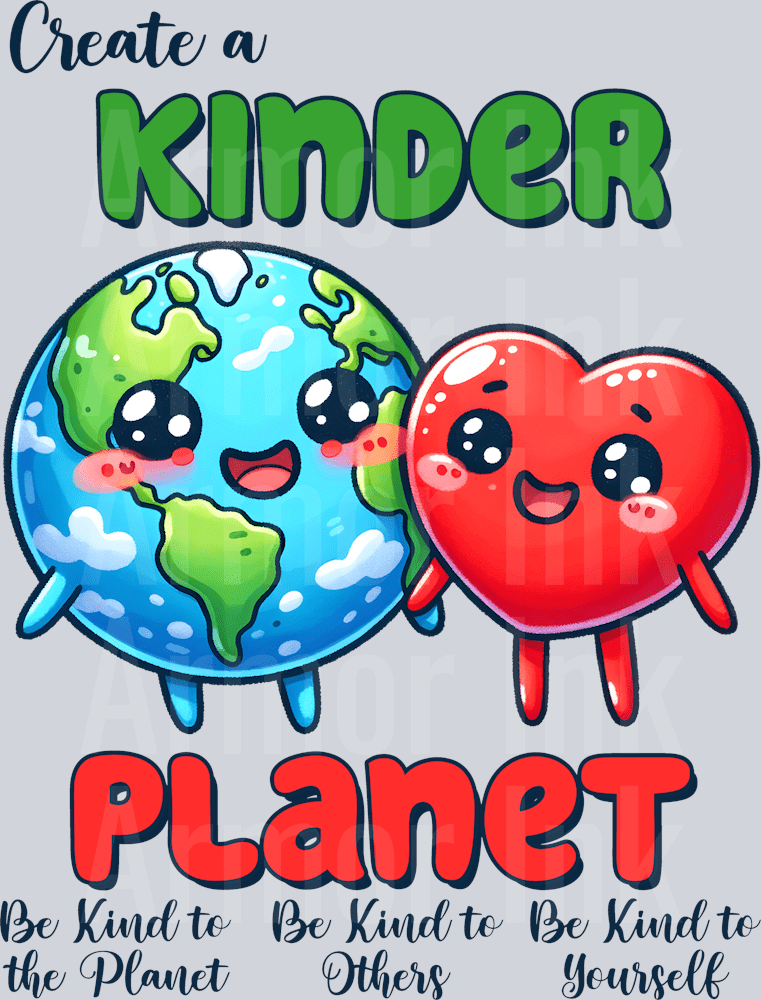 Create A Kinder Planet DTF transfer