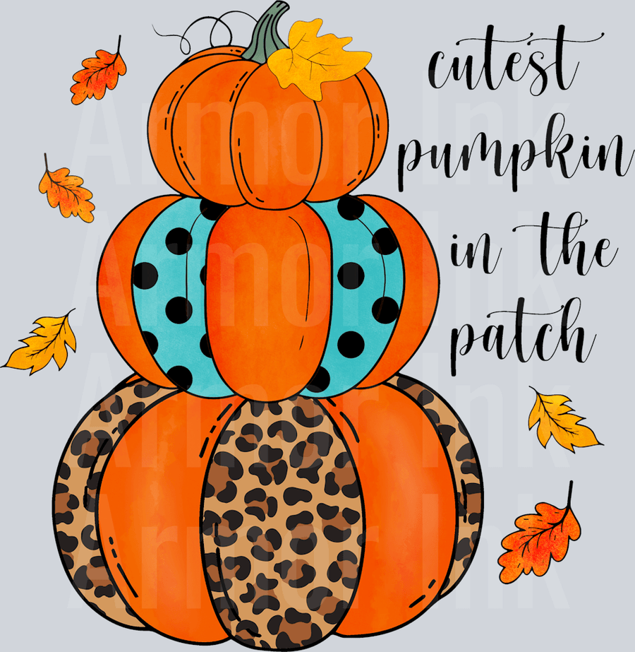 Cutest Pumpkin in the Patch DTF transfer