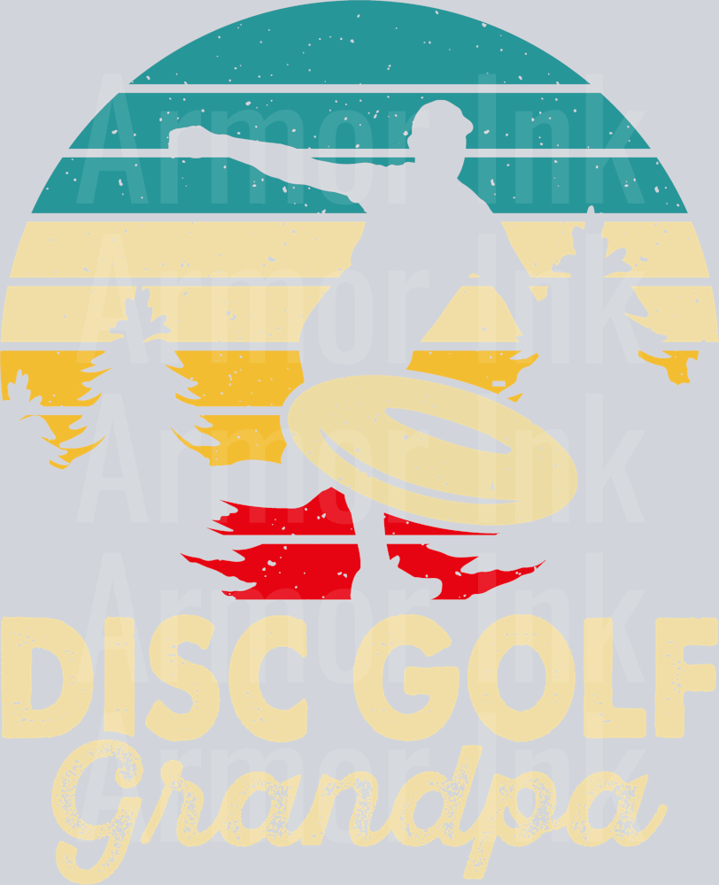 Disc Golf Grandpa DTF transfer