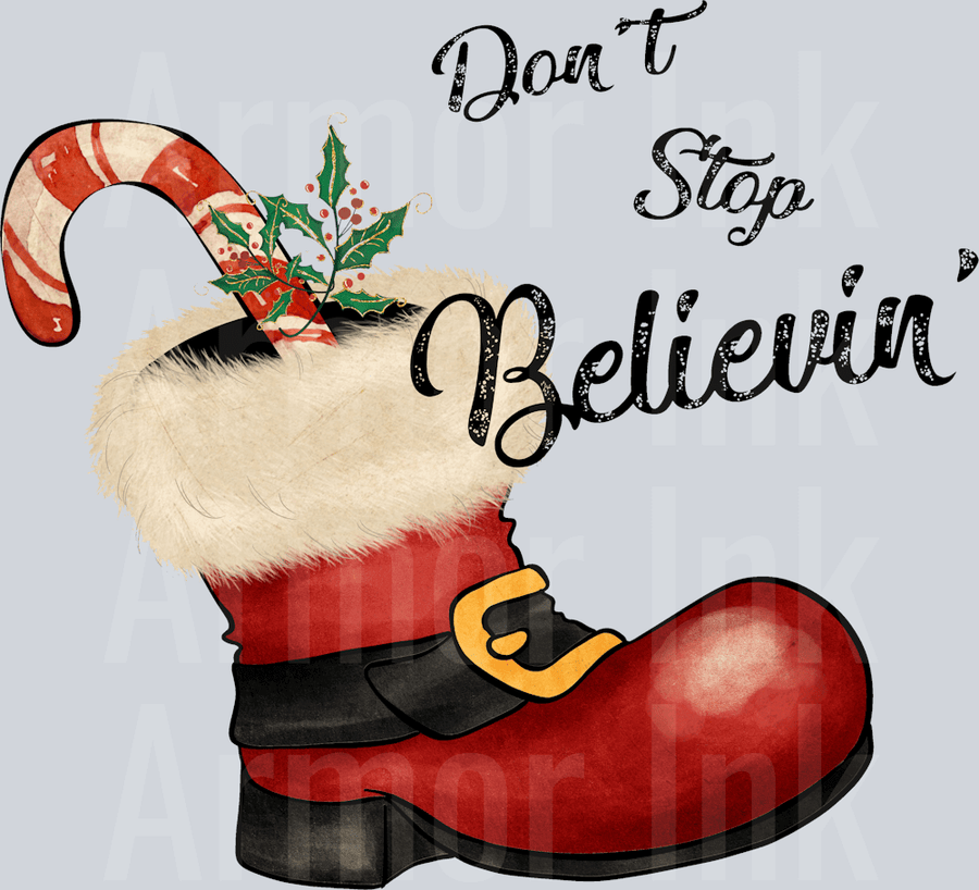 Don't Stop Believin' DTF transfer
