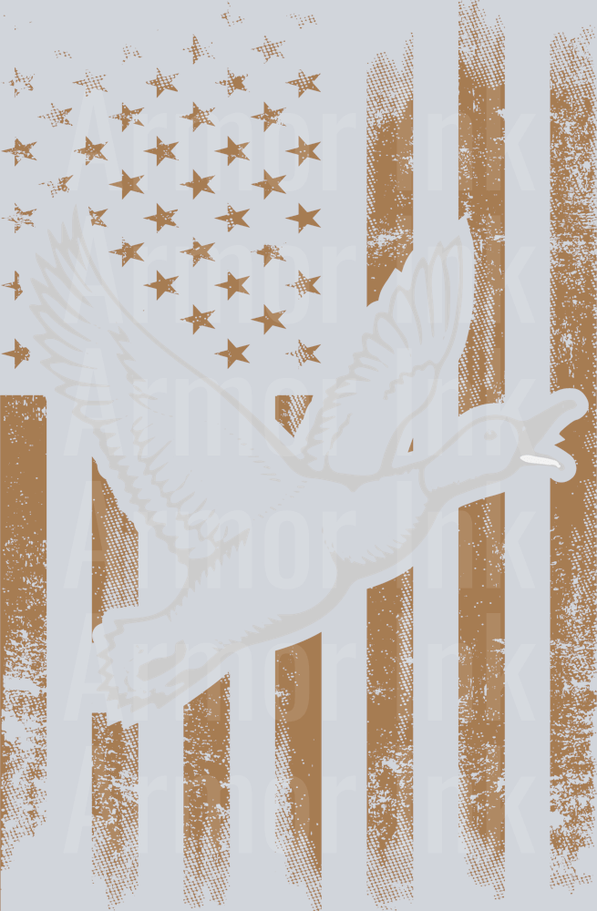 Duck Hunter Gift American Flag Hunting Camouflage Camo Tree DTF transfer