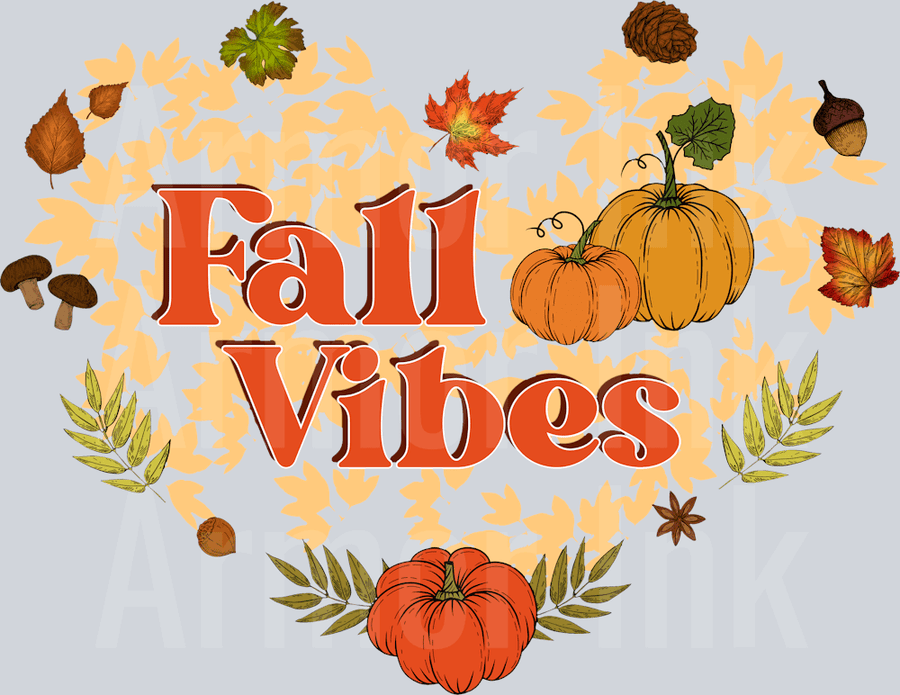 Fall Vibes DTF transfer