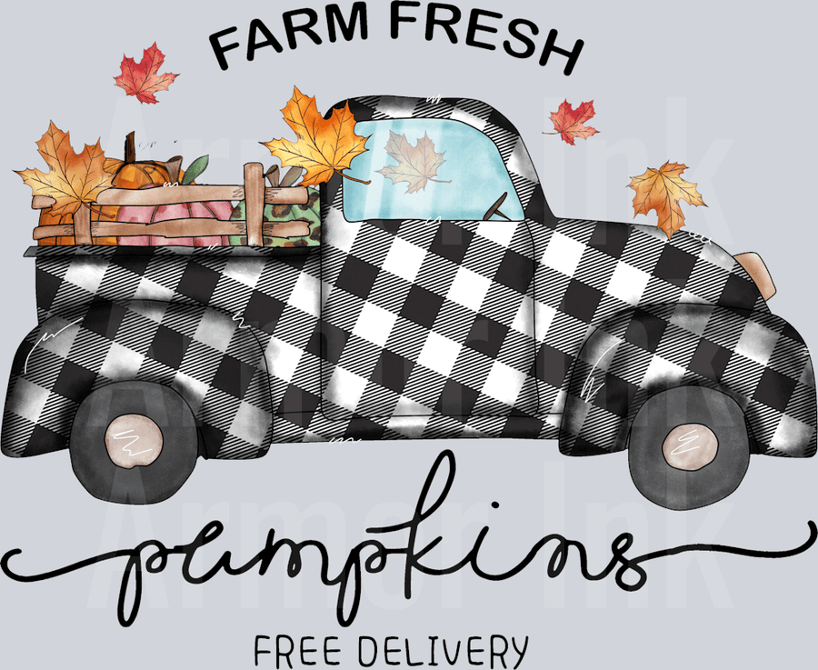 Farm Fresh Pumpkins Free Delivery DTF transfer