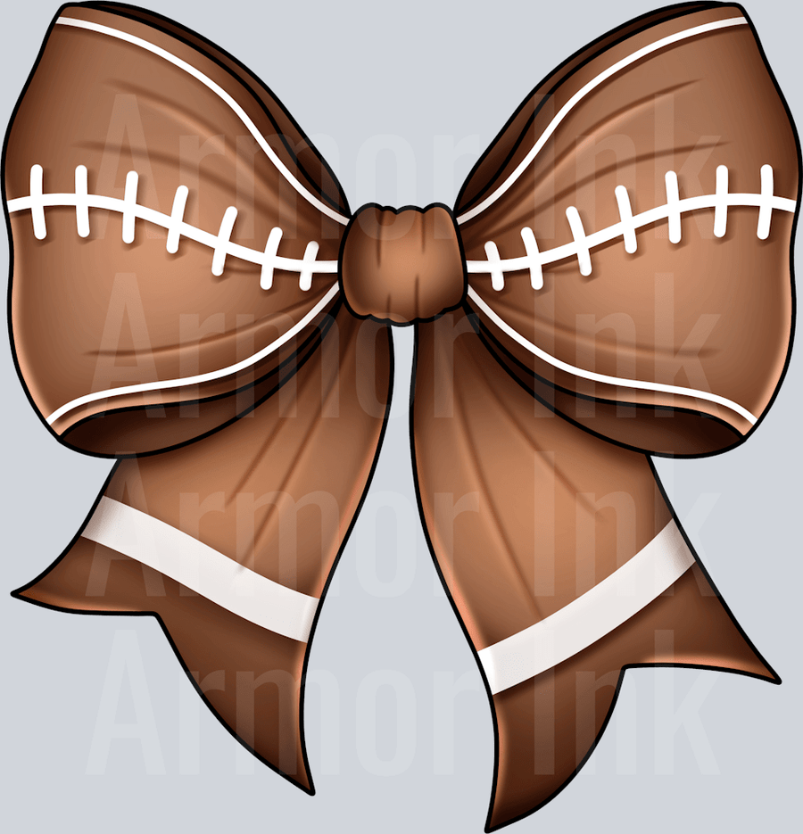 Football Coquette Bow DTF transfer
