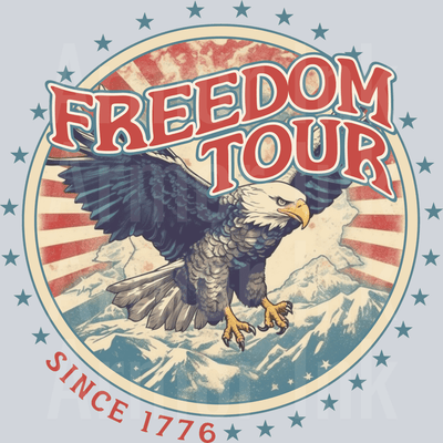 Freedom Tour DTF transfer