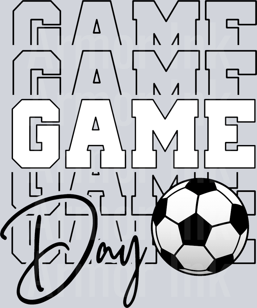 Game Day Soccer DTF transfer