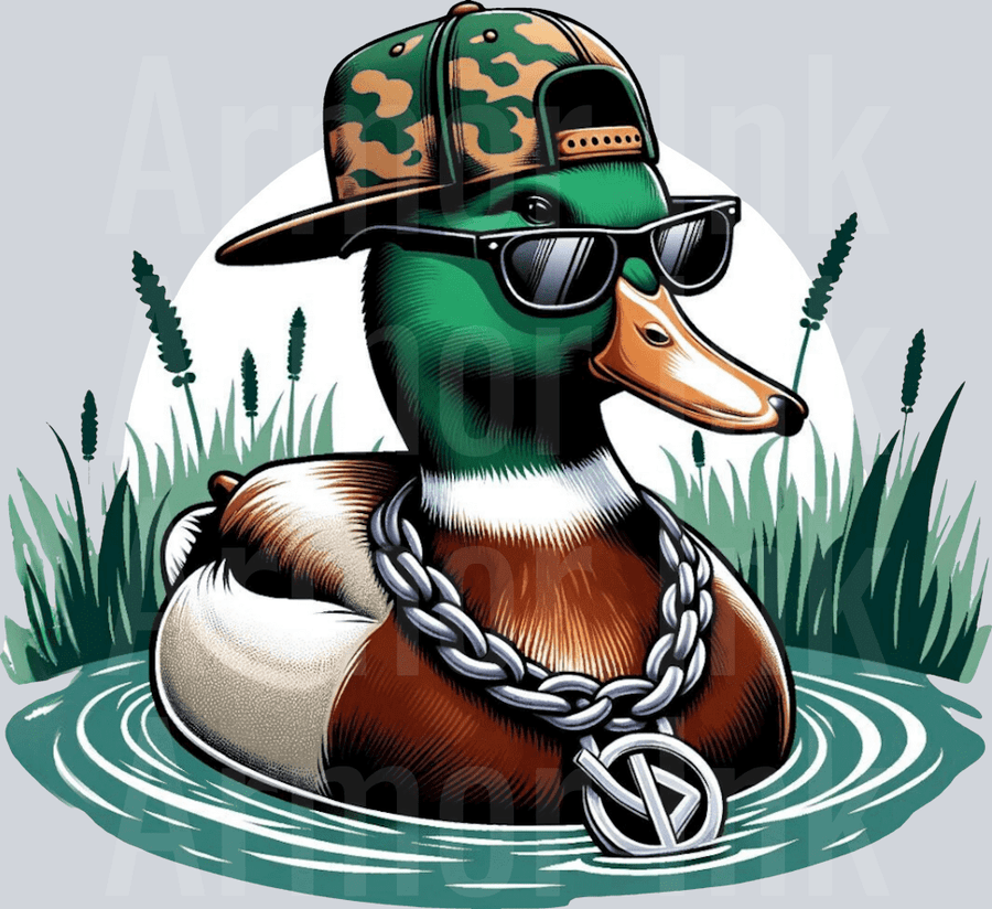 Ganster Duck DTF transfer