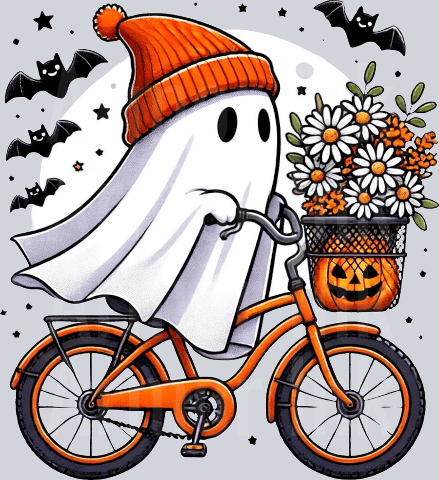 Ghost Bike DTF transfer