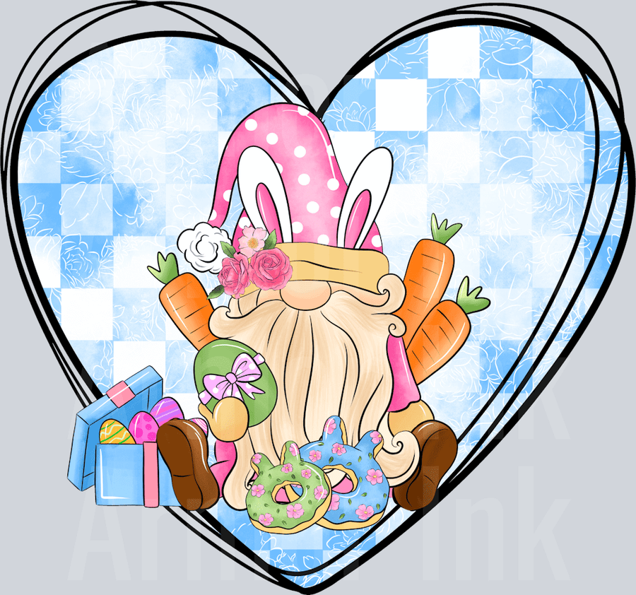 Gnome Heart DTF transfer
