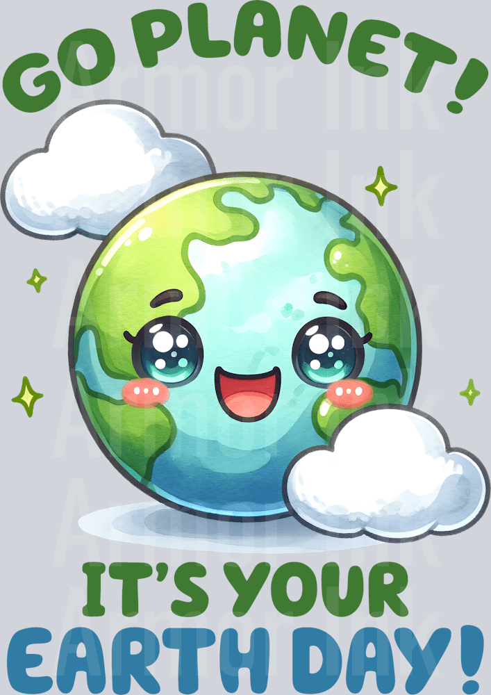 Go Planet It's Your Earth Day! DTF transfer