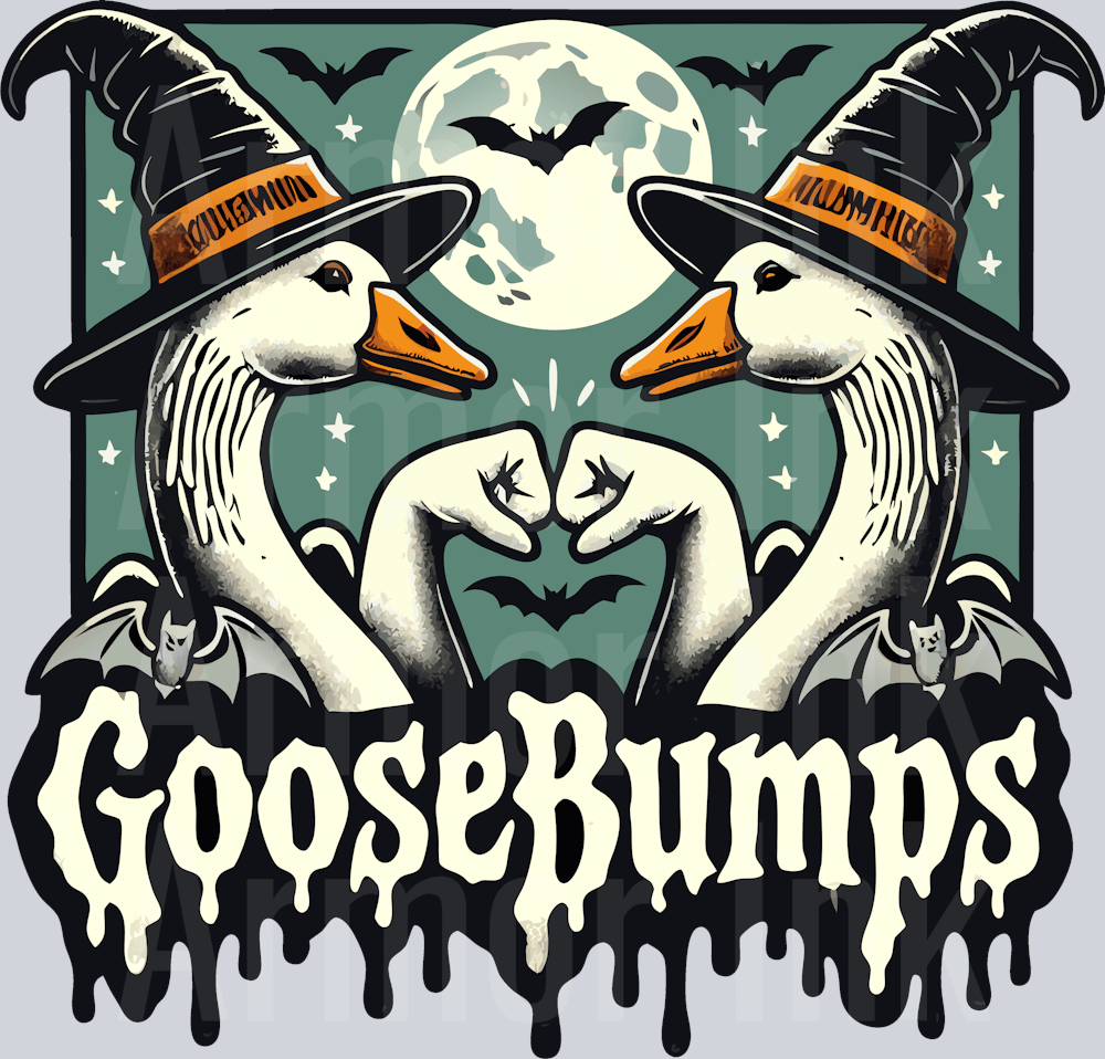 Goosebumps DTF transfer