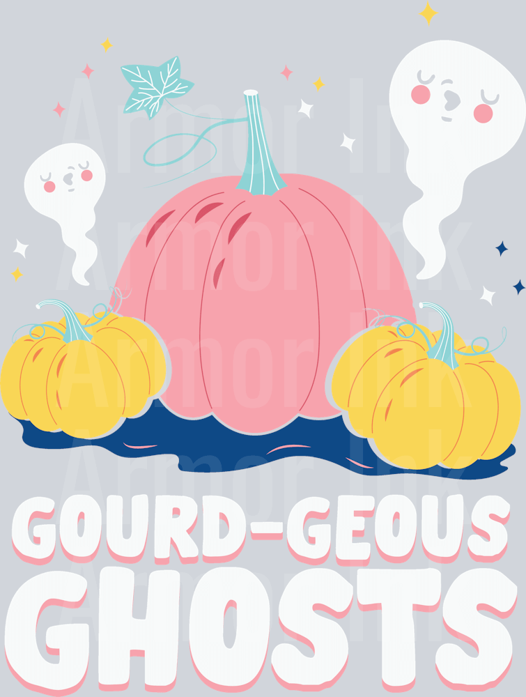 Gourd-Geous Ghosts DTF transfer