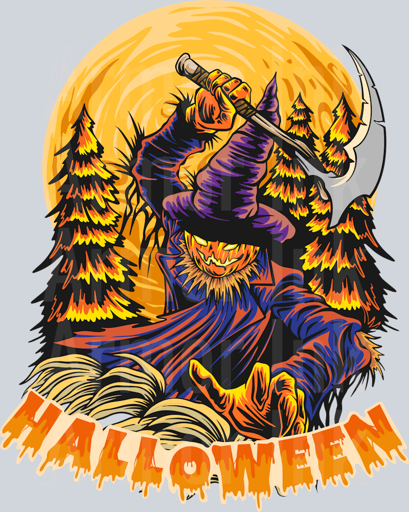 Halloween DTF transfer